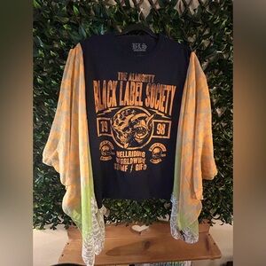 Upcycled, one of a kind, BLACK LABEL SOCIETY Music T Shirt